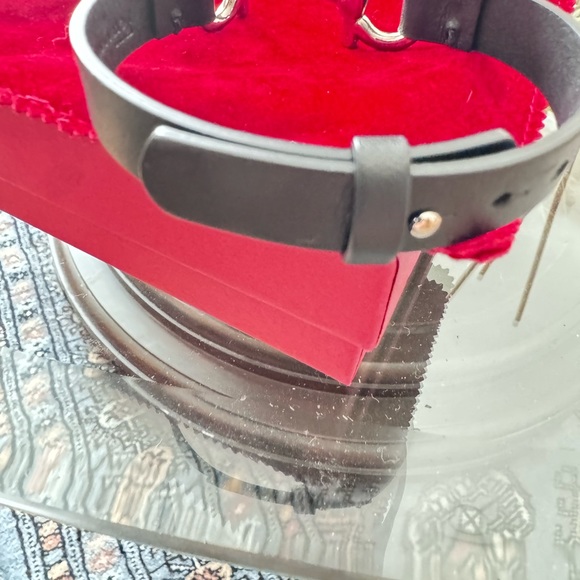 FERRAGAMO
Brown Gancini Leather Bracelet - Picture 3 of 5